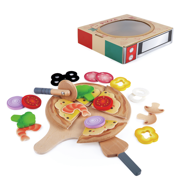 Kit du pizzaïolo enfant – Jeu d’imitation cuisine pizza dès 3 ans HAPE