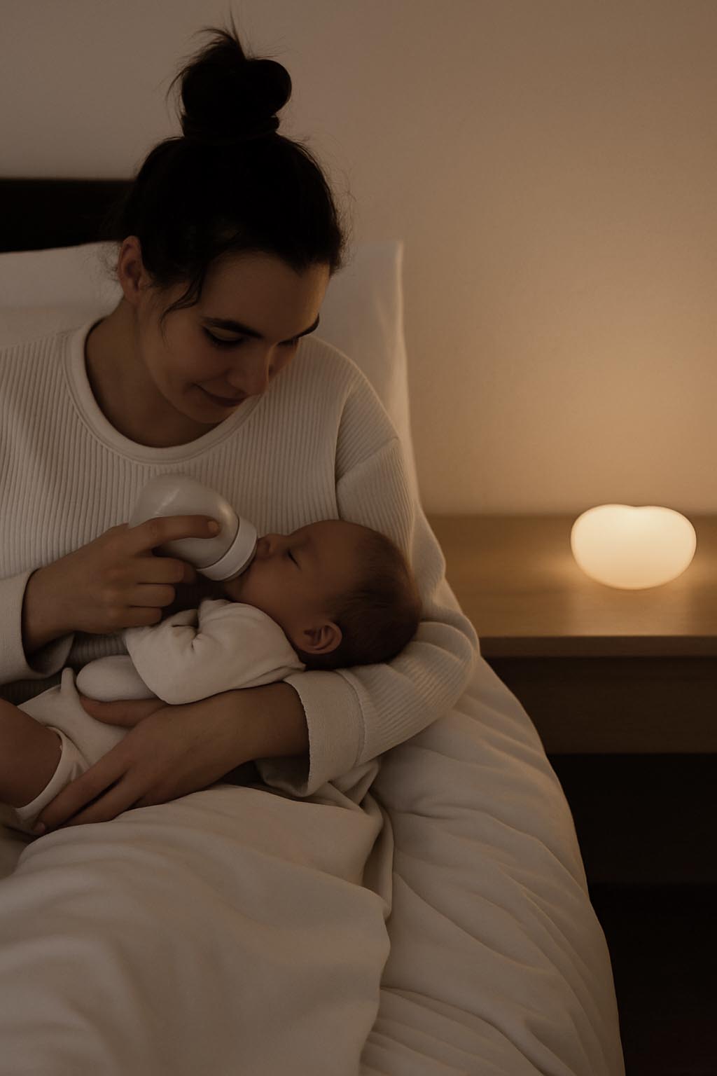 Veilleuse d’Allaitement en Silicone – Ruby Grise