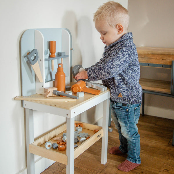 Établi en bois enfant – jouet bricolage dès 3 ans