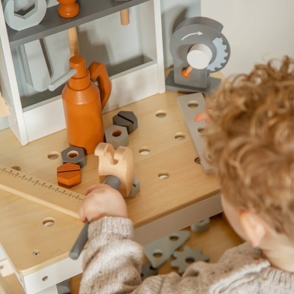 Établi en bois enfant – jouet bricolage dès 3 ans