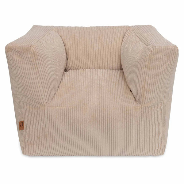 fauteuil enfant velours côtelé natural