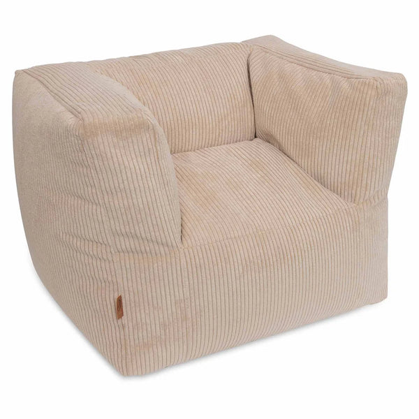 fauteuil enfant velours côtelé natural