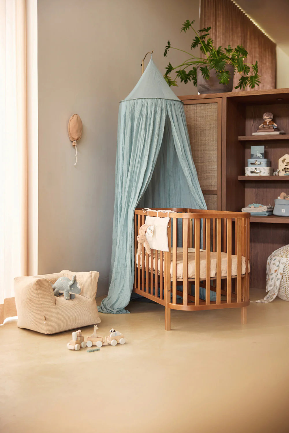 pouf enfant beige chambre