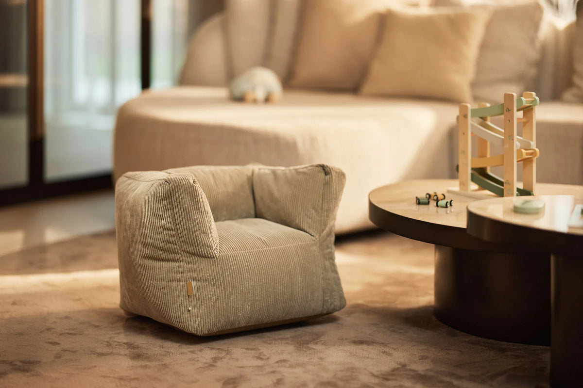 pouf enfant chambre bébé vert