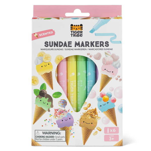 Feutres parfumés enfant – marqueurs coloriage 3 ans TIGER TRIBE