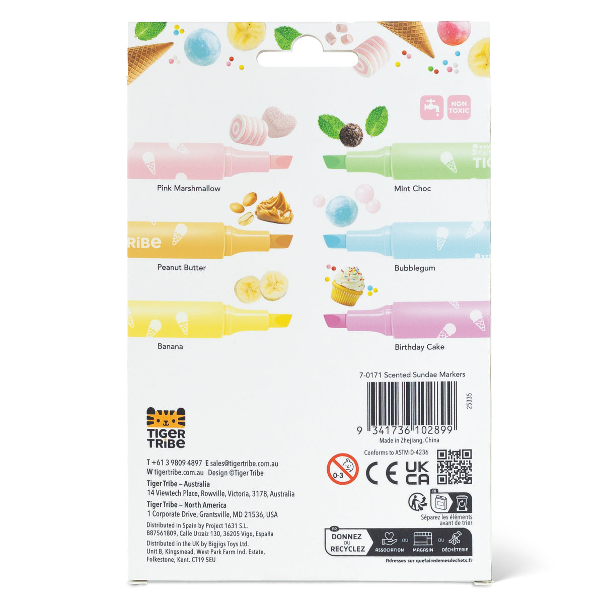 Feutres parfumés enfant – marqueurs coloriage 3 ans TIGER TRIBE