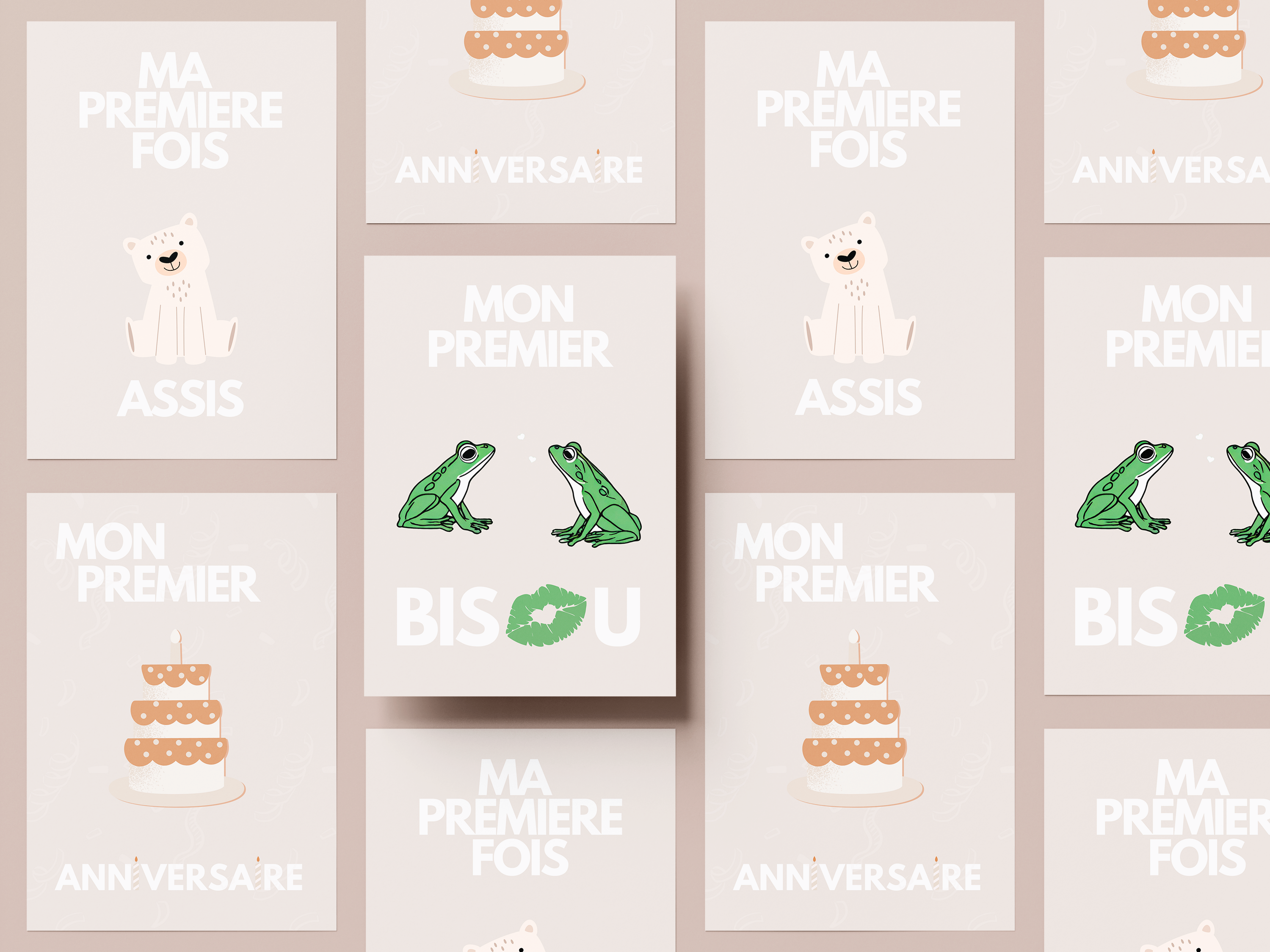 Cartes étapes bébé 