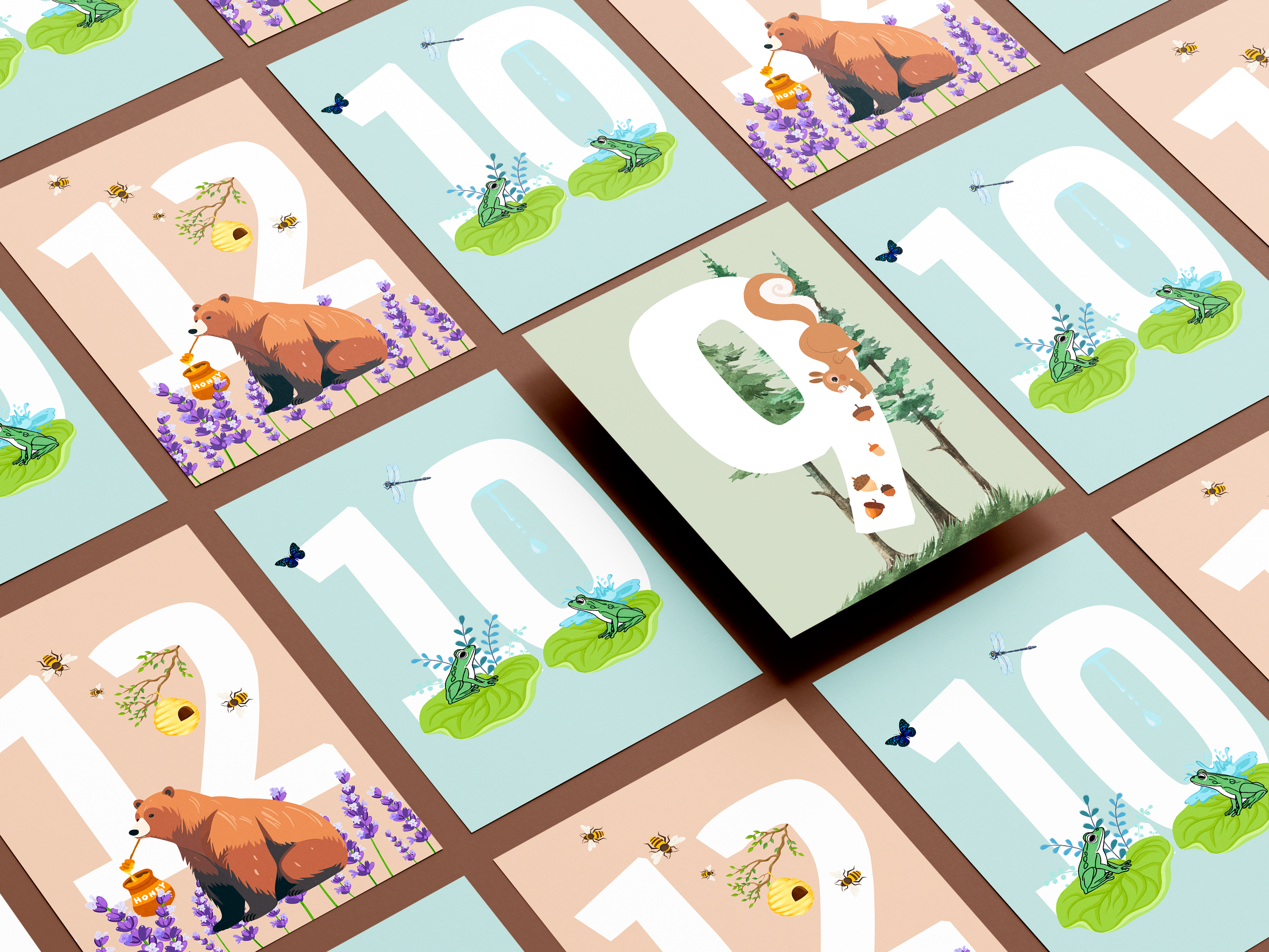 Cartes étapes bébé 12 mois Avent Bébé