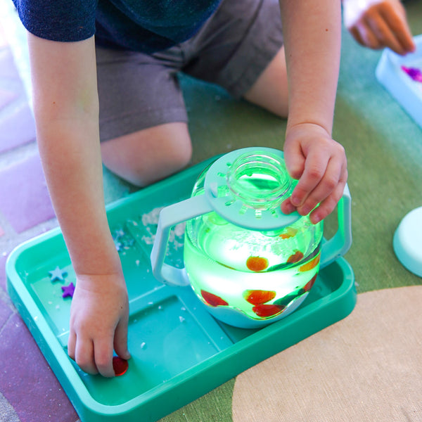 JARRE SENSORIELLE BLEUE GLO PALS