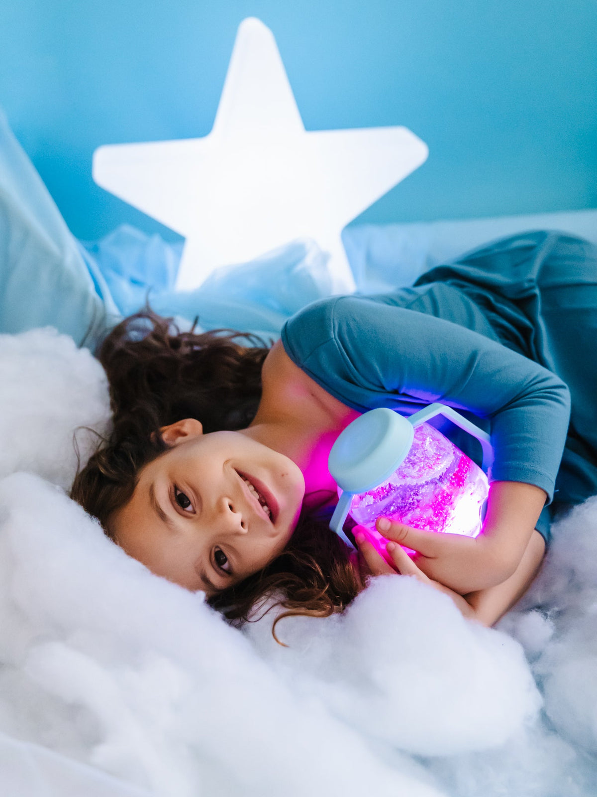 JARRE SENSORIELLE BLEUE GLO PALS