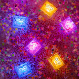 LILA CUBES LUMINEUX VIOLETS GLO PALS