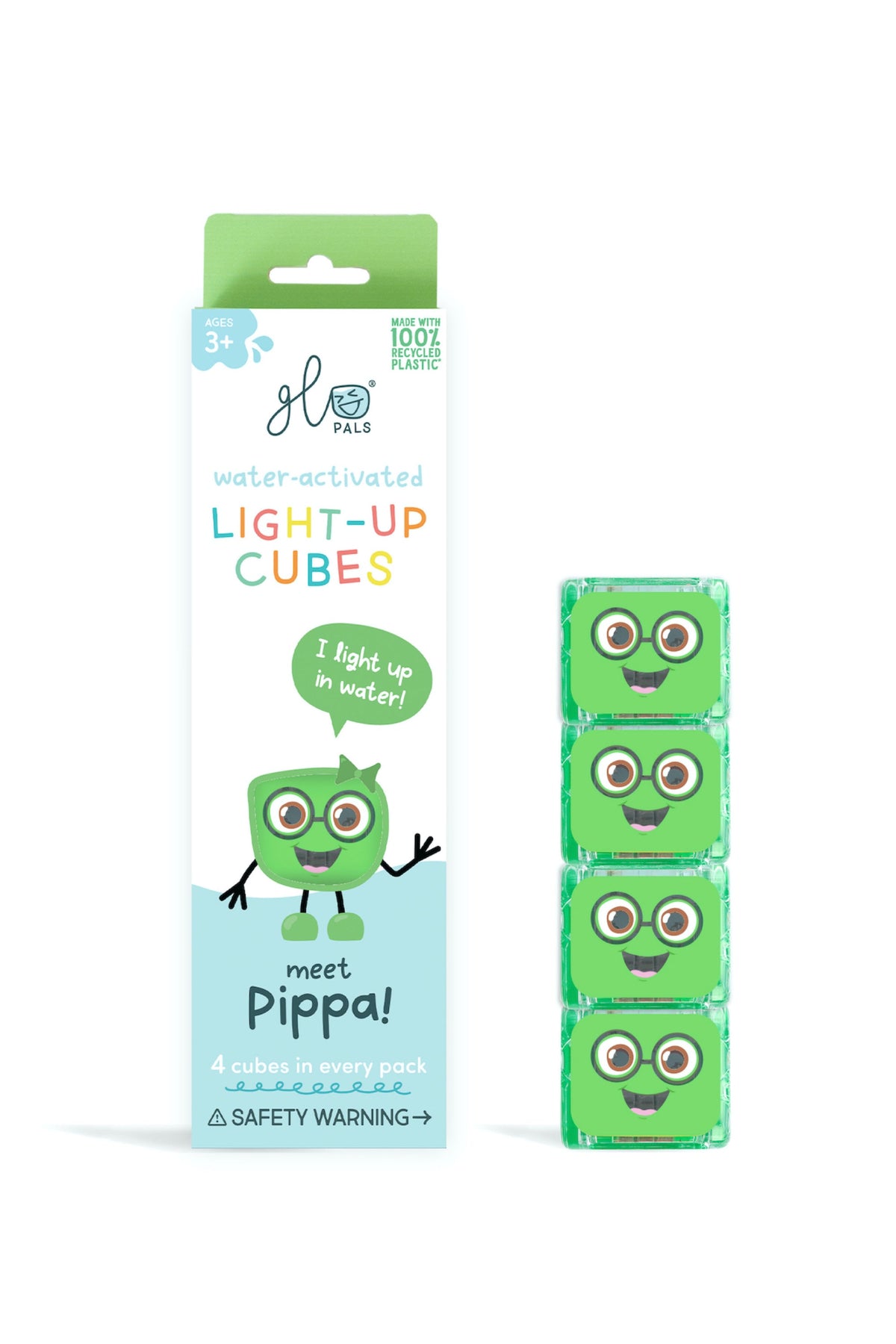 PIPPA CUBES LUMINEUX VERT GLO PALS