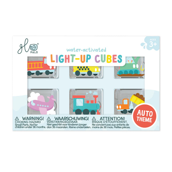 Découvrez les cubes lumineux Glo Pals Édition Limitée ✨ ! 6 cubes sensoriels qui s’illuminent dans l’eau, parfaits pour le bain ou le jeu d’éveil dès 3 ans.