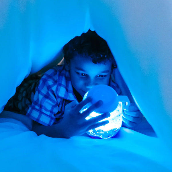 JARRE SENSORIELLE BLEUE GLO PALS