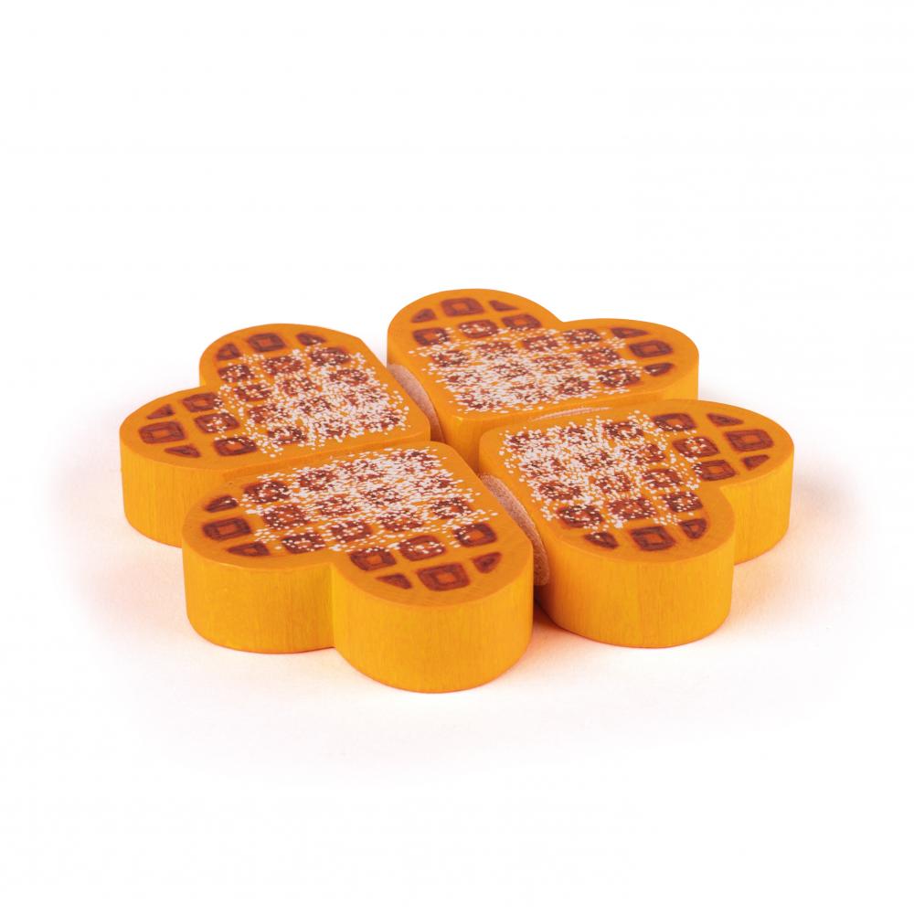 Gaufre cœur à découper en bois – Erzi ERZI