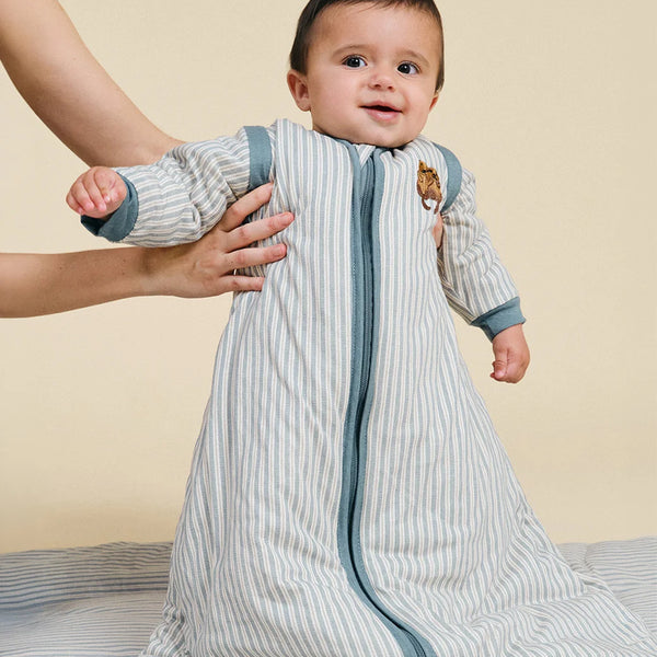 Gigoteuse bébé à manches Blue Stripes – TOG 2.5