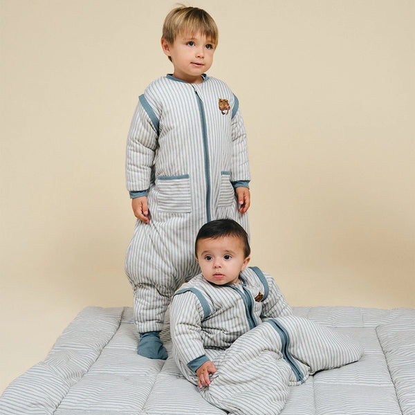 Gigoteuse bébé à manches Blue Stripes – TOG 2.5