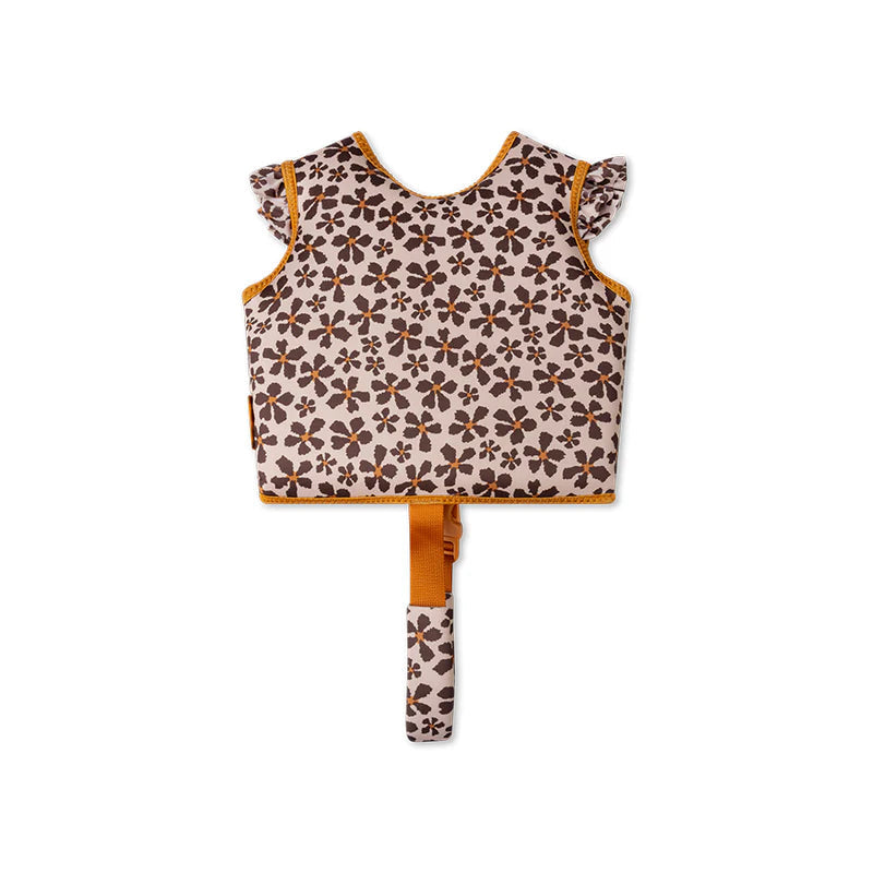 Gilet de bain enfant Orange - Wild Flower – gilet de natation 2 à 3 ans Swim Essentials