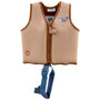 Gilet de natation enfant marron 2-3 ans – aide à flotter piscine