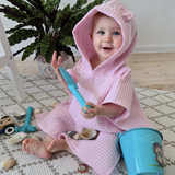 Poncho de bain rose poudré GMLB