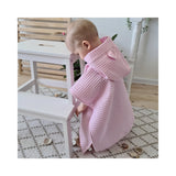Poncho de bain rose poudré GMLB