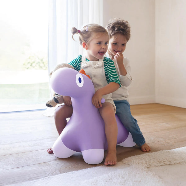Hoppi rebondissant Dinosaure Lavande