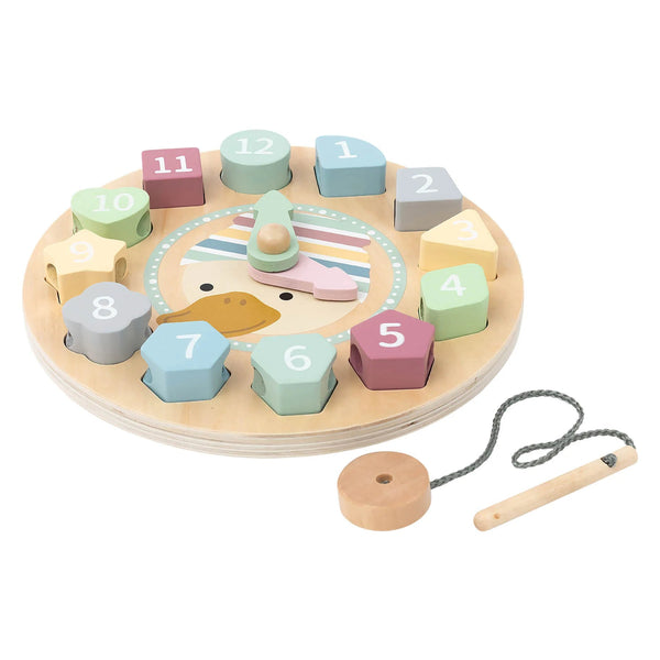 Horloge d’apprentissage en bois Canard Edda – Dès 2 ans STERNTALER