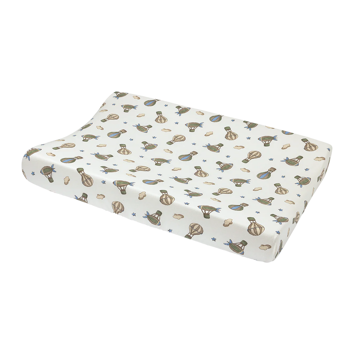 Housse matelas à langer bébé coton 50x70 montgolfière MEYCO BABY