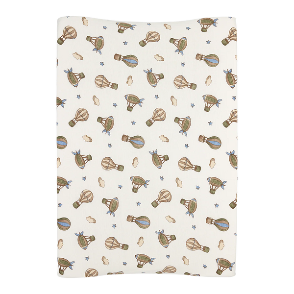 Housse matelas à langer bébé coton 50x70 montgolfière MEYCO BABY