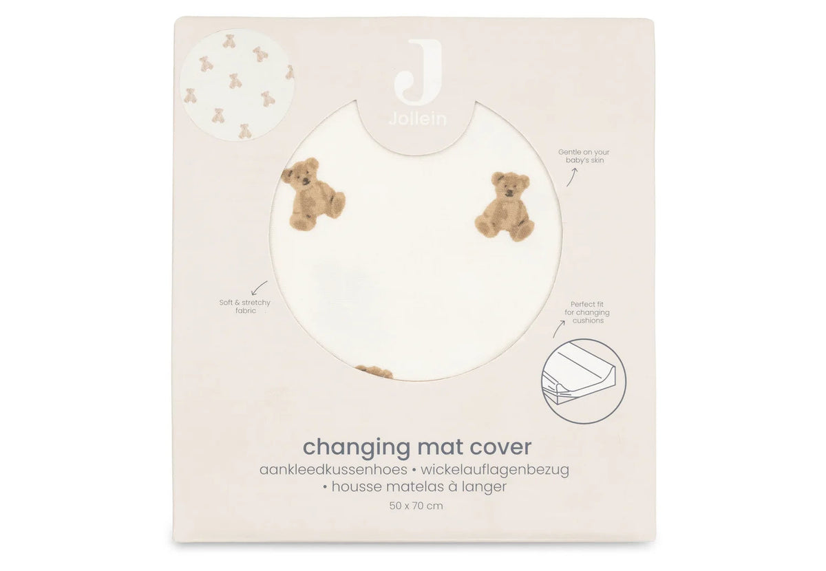 Housse de matelas à langer Mini Teddy Bear – 50 x 70 cm – Jollein JOLLEIN