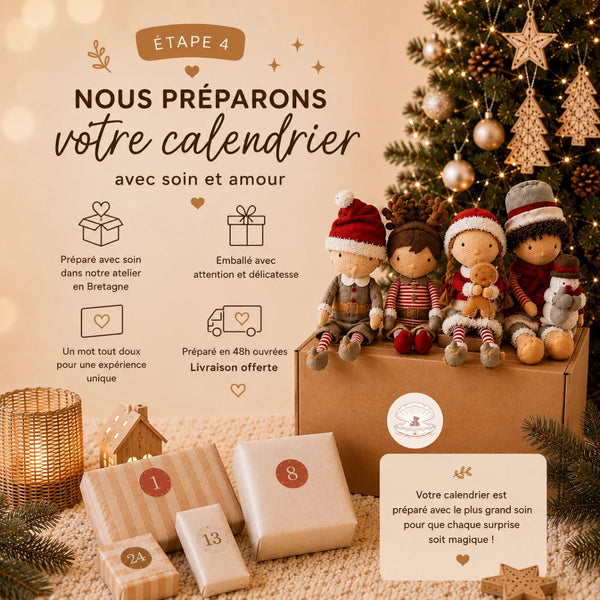 calendrier de l'avent enfant Petit coeur salé