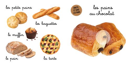 Mon bel imagier des odeurs – Les odeurs du marché langue au chat