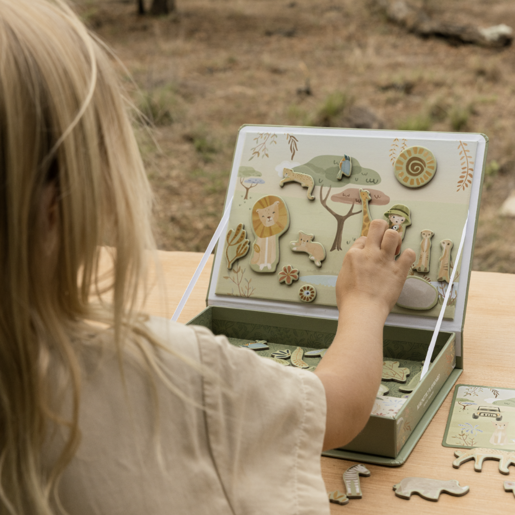 Jeu magnétique Safari Friends – tableau magnétique enfant