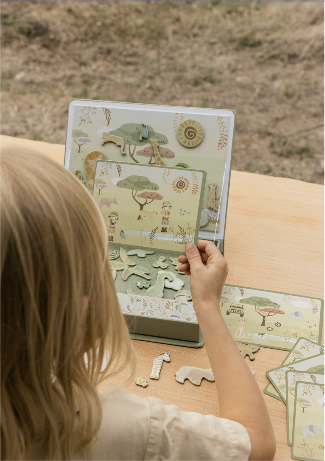 Jeu magnétique Safari Friends – tableau magnétique enfant