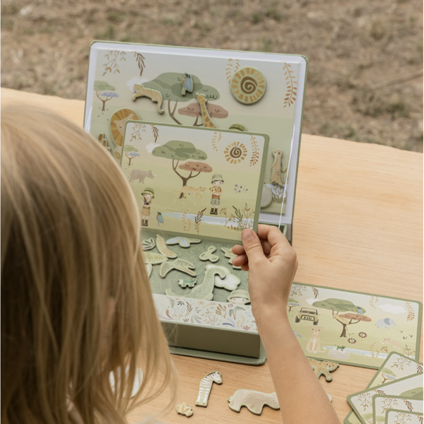 Jeu magnétique Safari Friends – tableau magnétique enfant