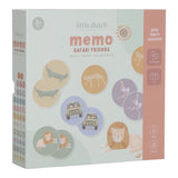 Jeu de mémo en carton – Safari Friends – Dès 18 mois LITTLE DUTCH