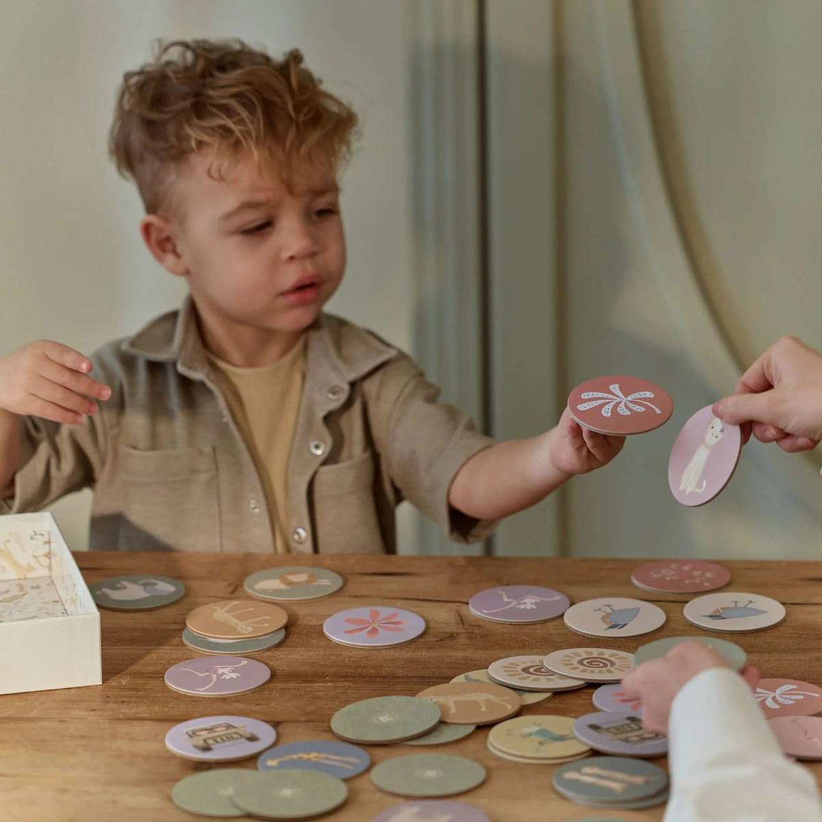 Jeu de mémo en carton – Safari Friends – Dès 18 mois LITTLE DUTCH