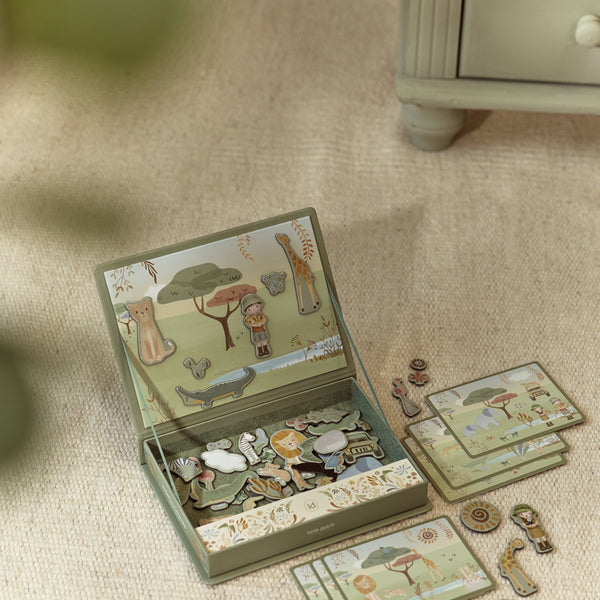 Jeu magnétique Safari Friends – tableau magnétique enfant