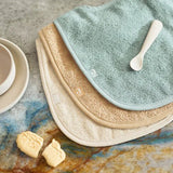 Bavoir Éponge - Sea Green - Petit coeur salé