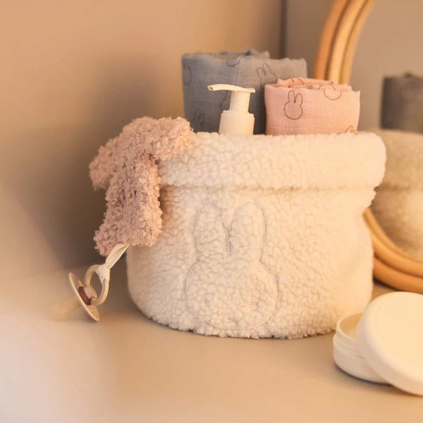 Panier de rangement Teddy Miffy - Oatmeal - Petit coeur salé