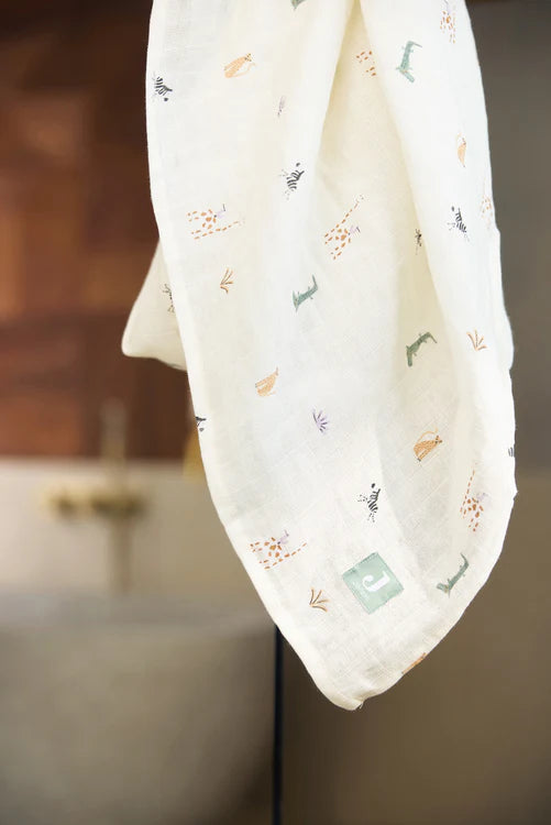 1 Lange Gaze de Coton Small 70x70cm - Jungle Jambo