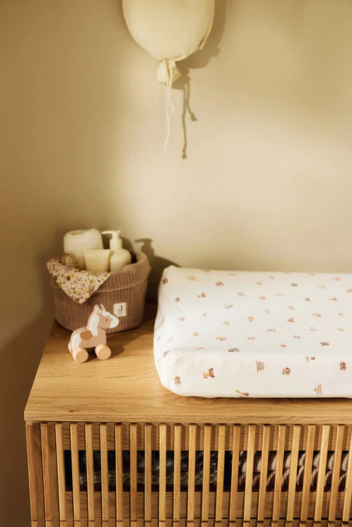Housse matelas à Langer Jersey 50x70cm - Animal Friends JOLLEIN