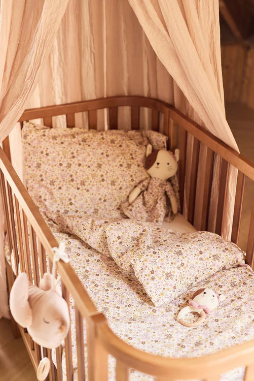 Drap-housse Jersey 60x120cm – Flower Fairies 🌸🧚‍♀️