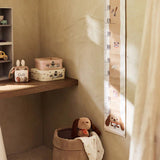 Panier de rangement Cloudy Rib Milky Coffee en tissu côtelé. Grand format pour organiser les essentiels de bébé avec style et douceur.