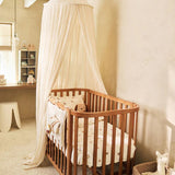 Panier de rangement Cloudy Rib Milky Coffee en tissu côtelé. Grand format pour organiser les essentiels de bébé avec style et douceur.