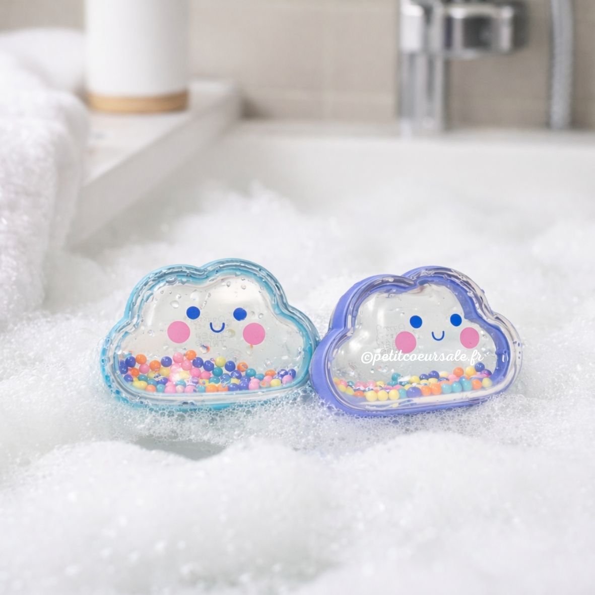 Jouet de bain bébé hochet nuage – jouet d’éveil sensoriel TIGER TRIBE