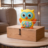 Jouet musical bébé hibou – sons animaux et berceuses 12 mois