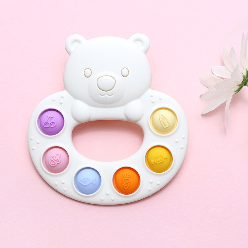 Jouet pop-it Silicone ours multicolore GMLB