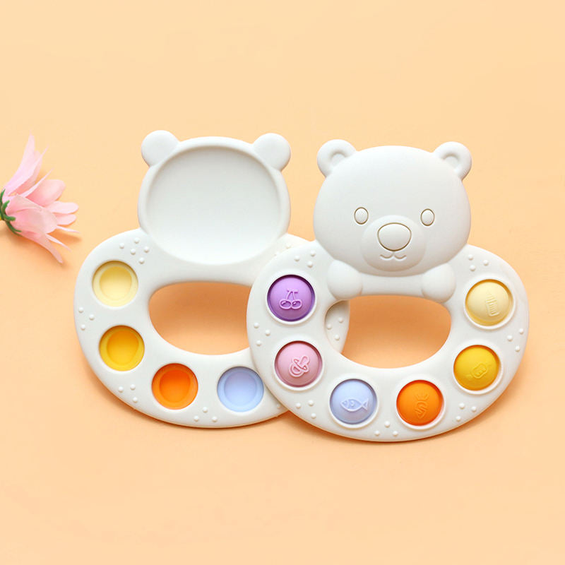 Jouet pop-it Silicone ours multicolore GMLB