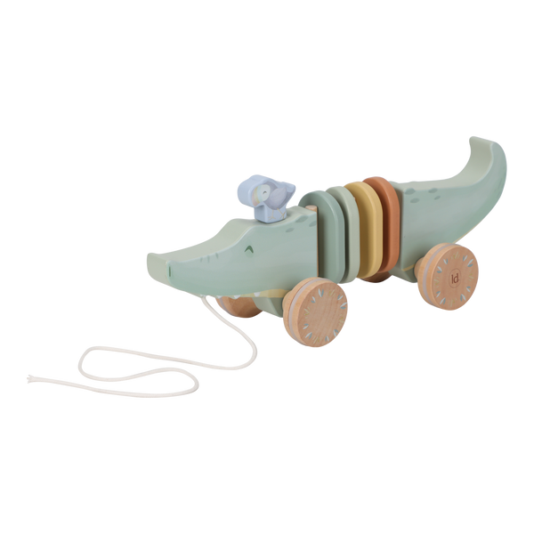 Jouet à tirer crocodile en bois Safari Friends – jouet de marche enfant